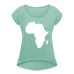 Women's T-Shirt with rolled up sleeves